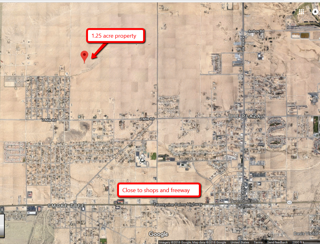 1.29 Acres Lot For Sale (29 Palms)